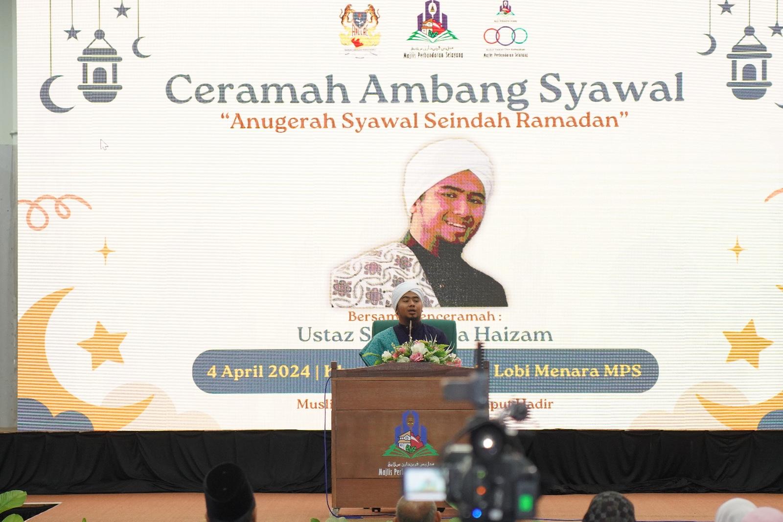 MAJLIS CERAMAH AMBANG SYAWAL 1445H