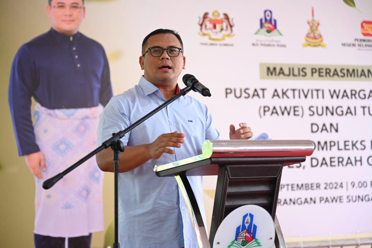 MAJLIS PERASMIAN PUSAT AKTIVITI WARGA EMAS (PAWE) SG TUA DAN MAJLIS PECAH TANAH KOMPLEKS ISLAM WIRA DAMAI