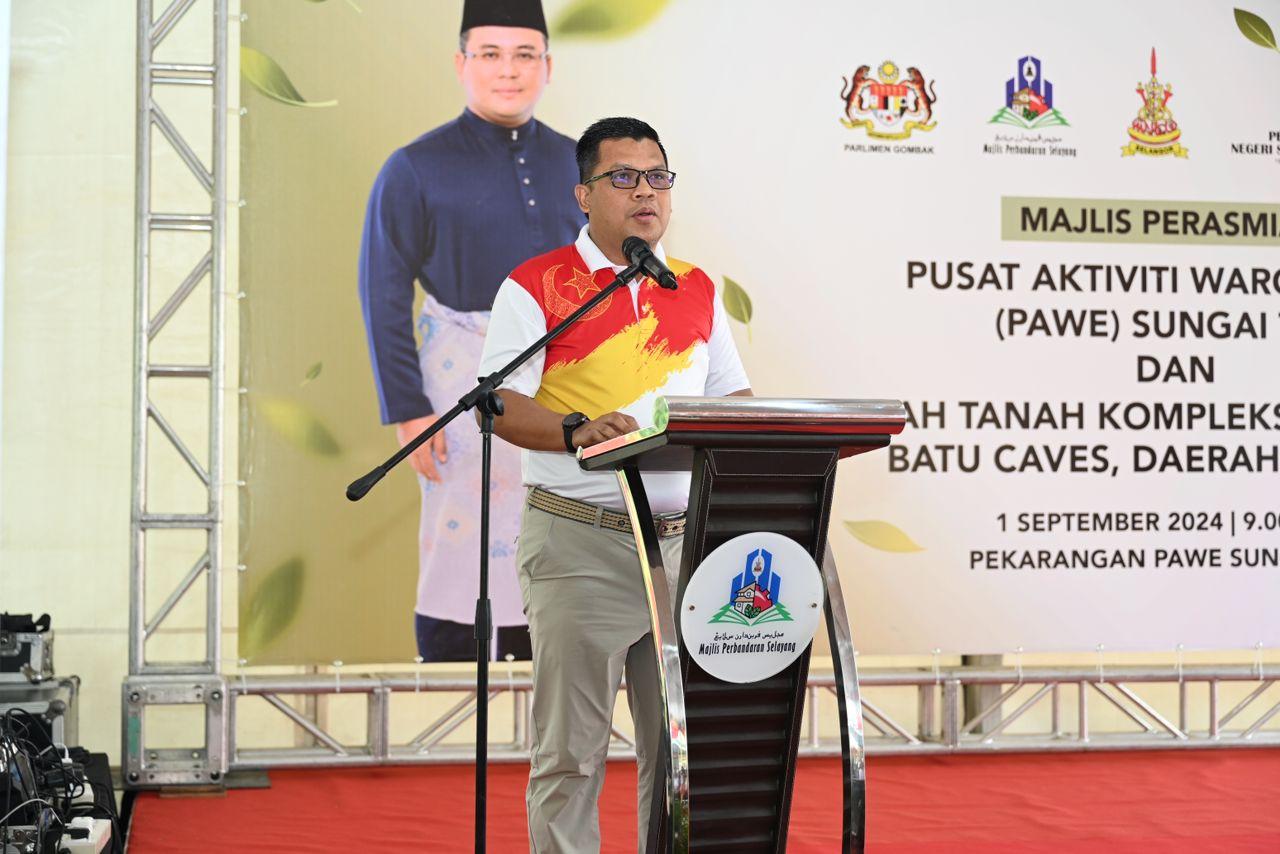 MAJLIS PERASMIAN PUSAT AKTIVITI WARGA EMAS (PAWE) SG TUA DAN MAJLIS PECAH TANAH KOMPLEKS ISLAM WIRA DAMAI