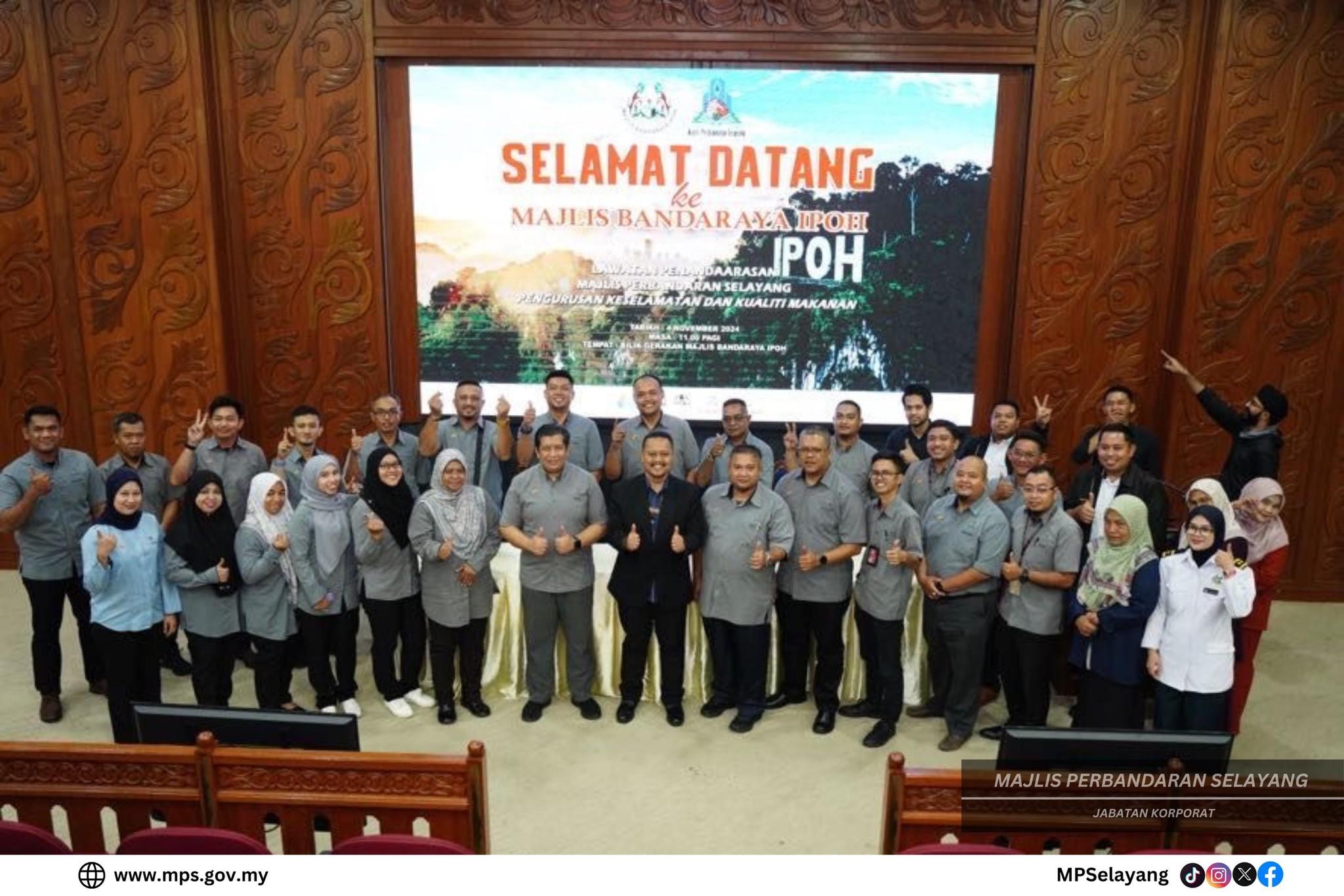 LAWATAN PENANDA ARAS MPS KE MAJLIS PERBANDARAN IPOH