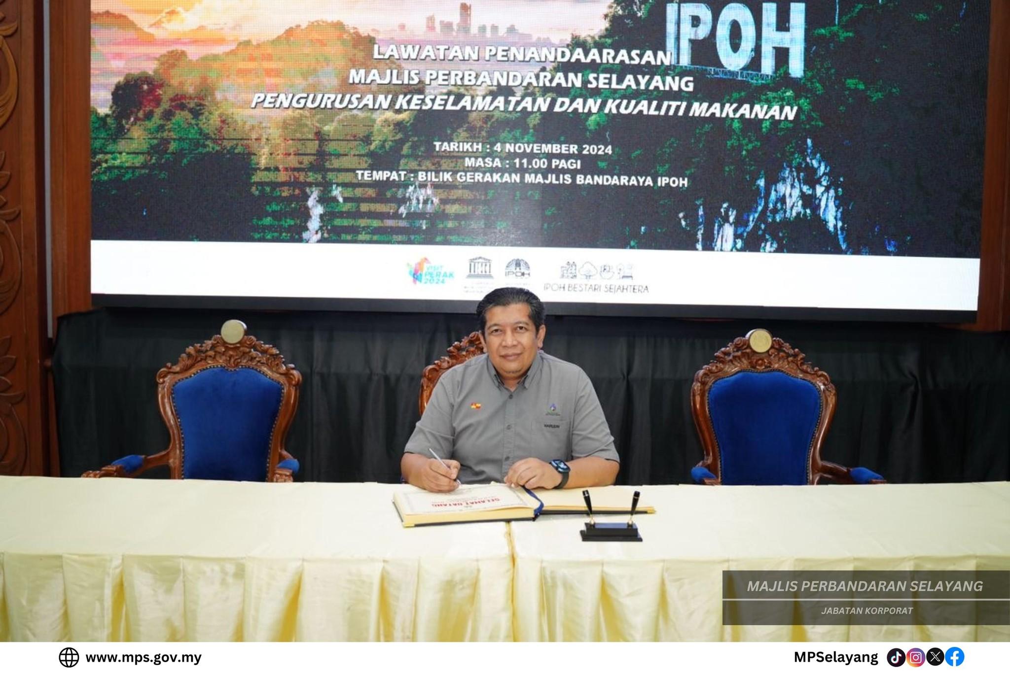 LAWATAN PENANDA ARAS MPS KE MAJLIS PERBANDARAN IPOH