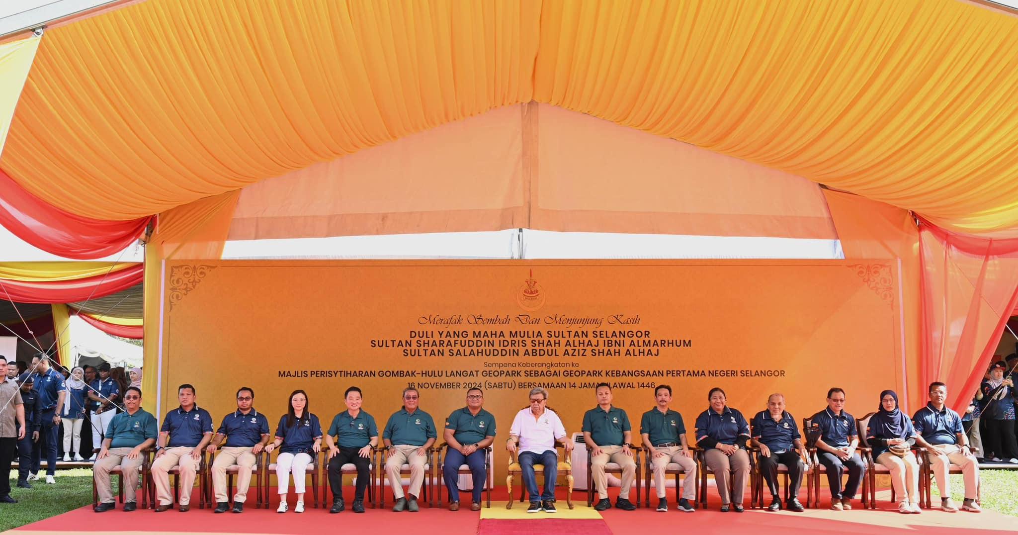 DYMM SULTAN SELANGOR ISYTIHAR GOMBAK-HULU LANGAT GEOPARK KEBANGSAAN PERTAMA SELANGOR