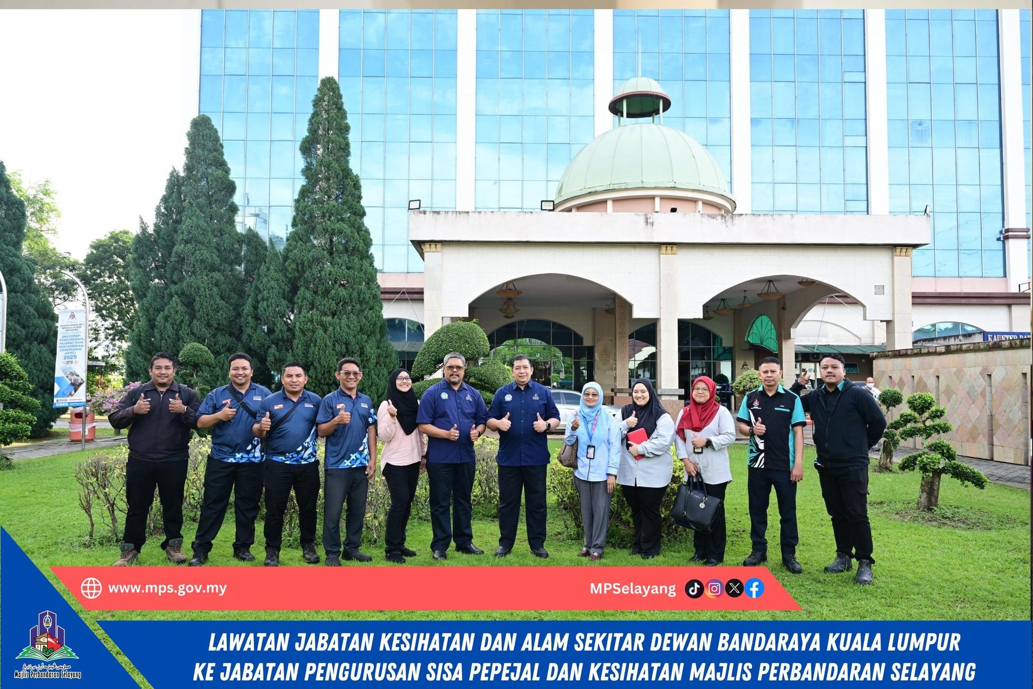 LAWATAN JABATAN KESIHATAN & ALAM SEKITAR  (DBKL) KE JPSPK (MPS)
