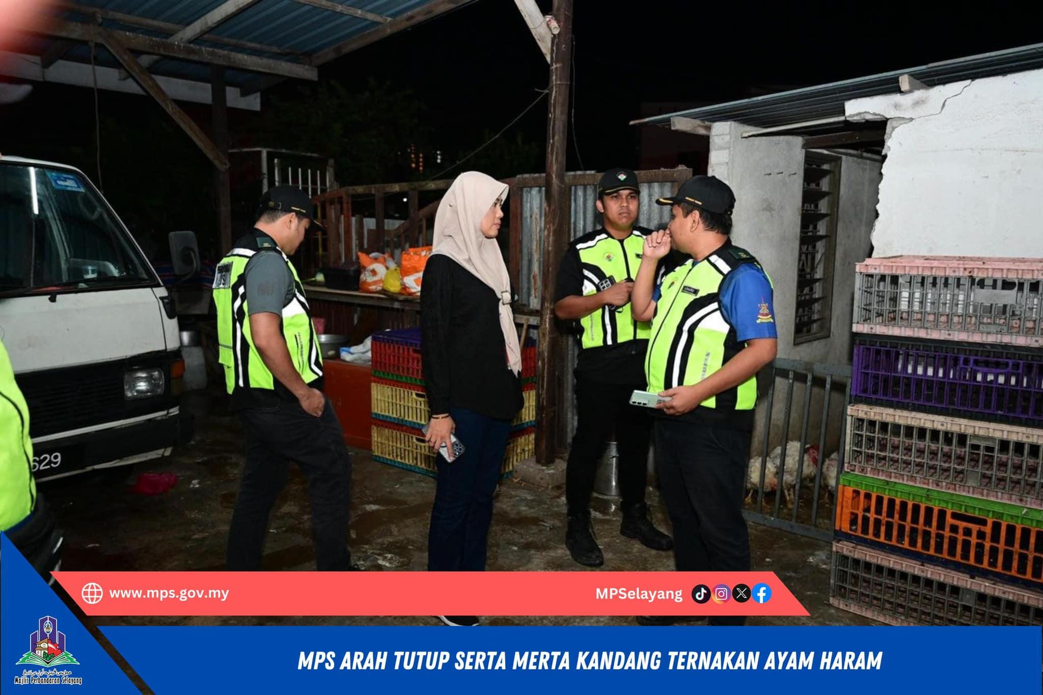 MPS ARAH TUTUP SERTA MERTA KANDANG TERNAKAN AYAM HARAM