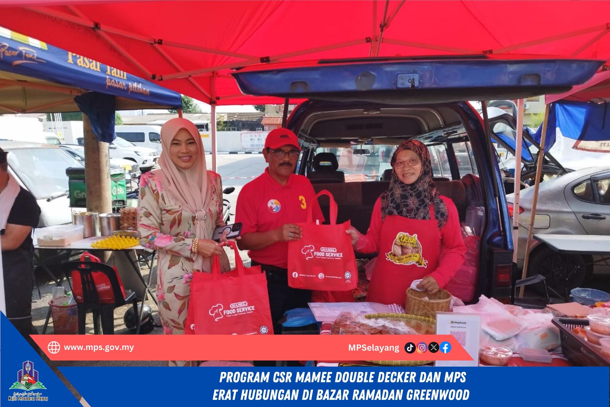 PROGRAM CSR MAMEE DOUBLE DECKER DAN MPS DI BAZAR RAMADAN GREENWOOD
