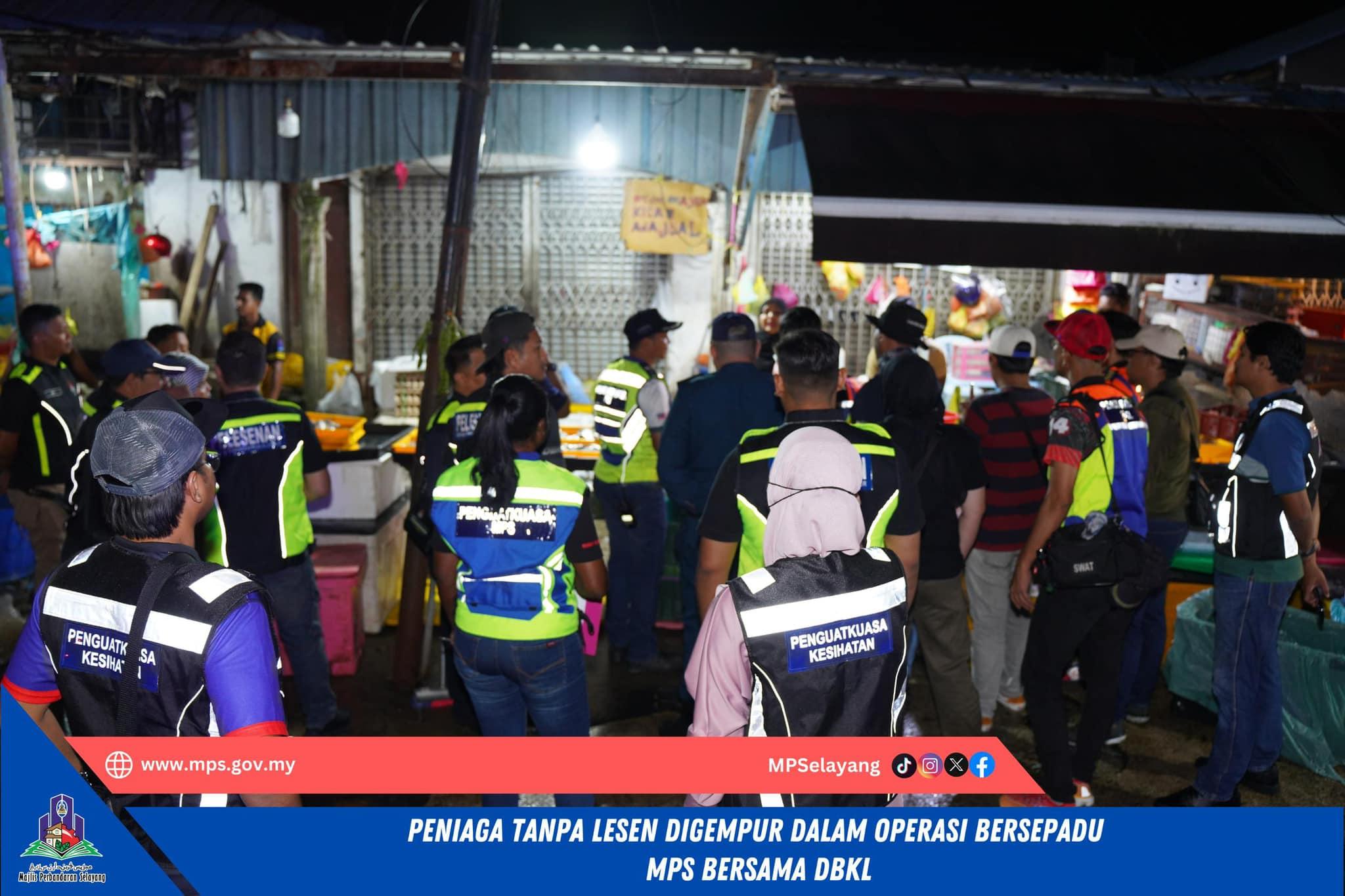 PENIAGA TANPA LESEN DIGEMPUR DALAM OPERASI BERSEPADU MPS BERSAMA DBKL