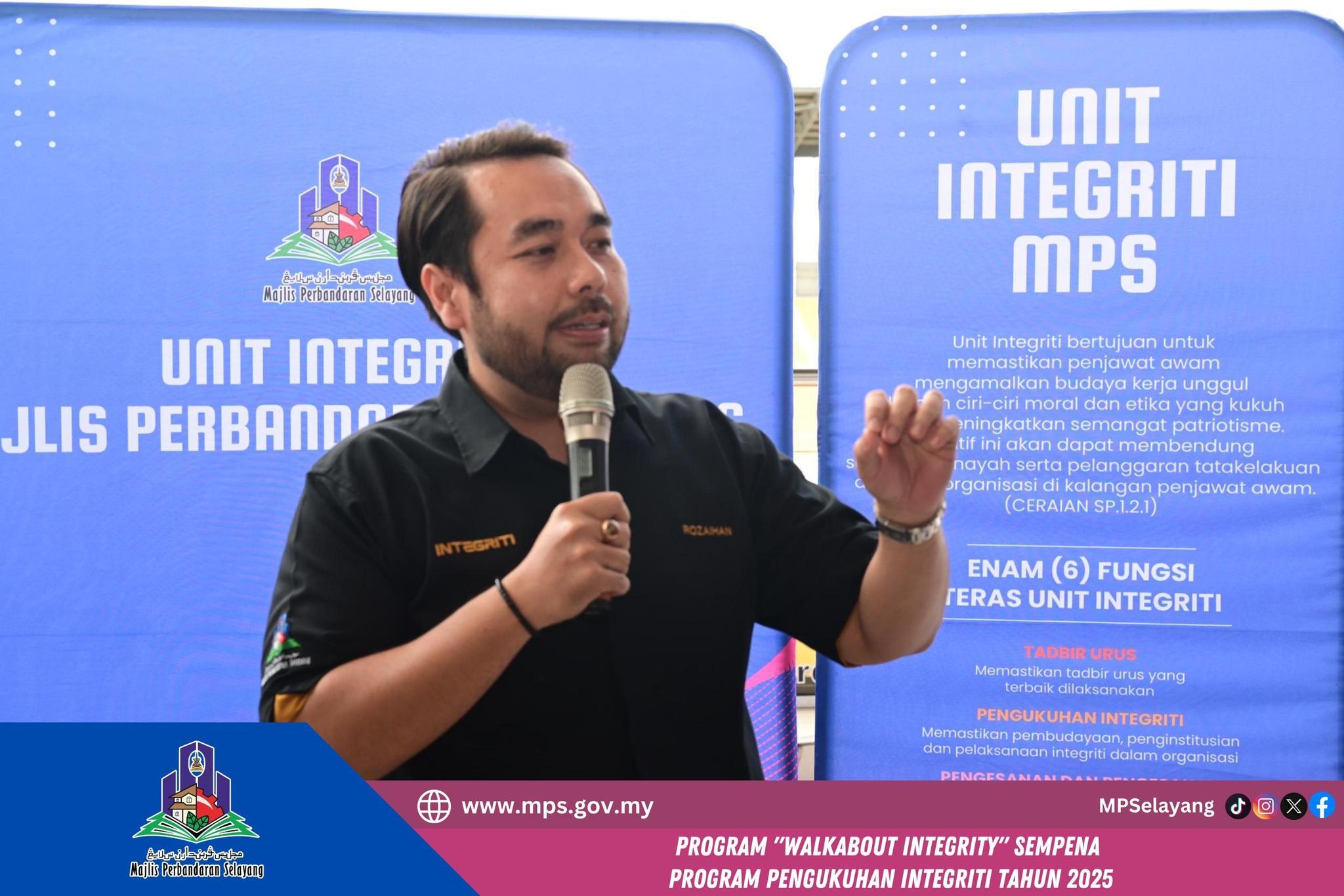 PROGRAM  'WALKABOUT INTEGRITY' SEMPENA PROGRAM PENGUKUHAN INTEGRITI TAHUN 2025
