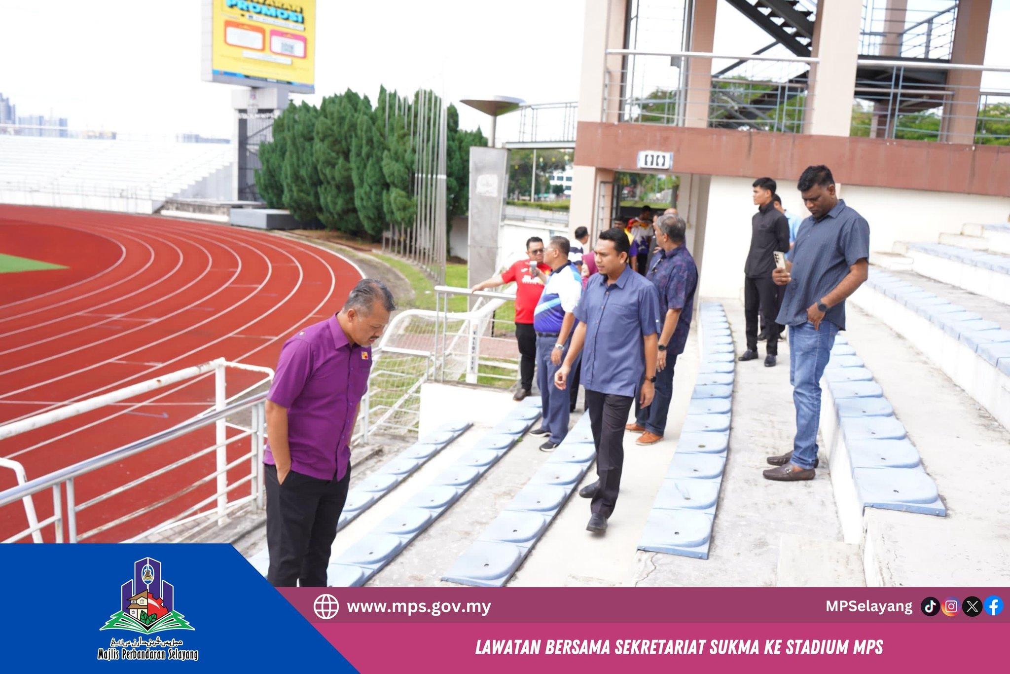 LAWATAN BERSAMA SEKRETARIAT SUKMA KE STADIUM MPS