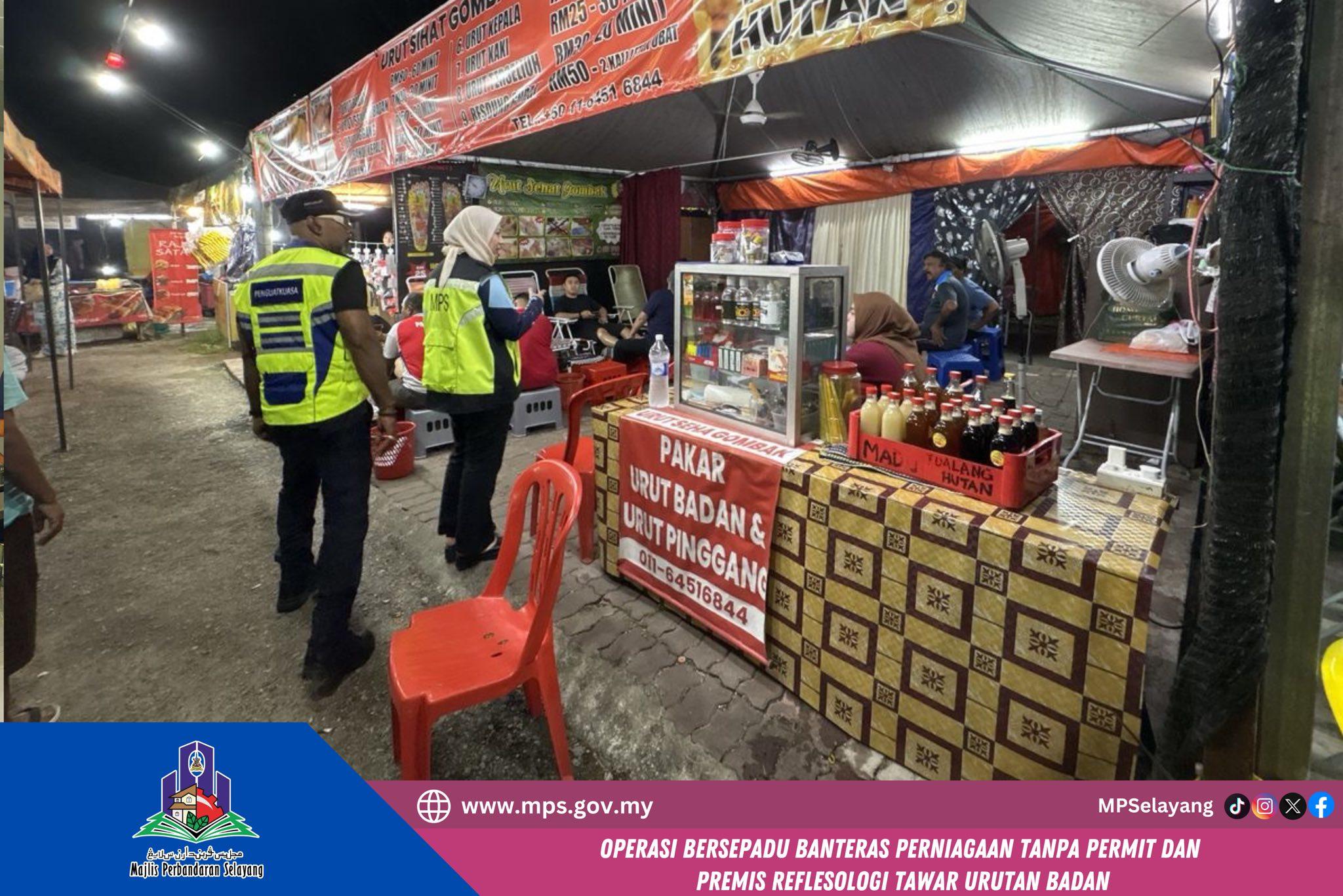 OPS. BERSEPADU BANTERAS PERNIAGAAN TANPA PERMIT & PREMIS REFLEKSOLOGI