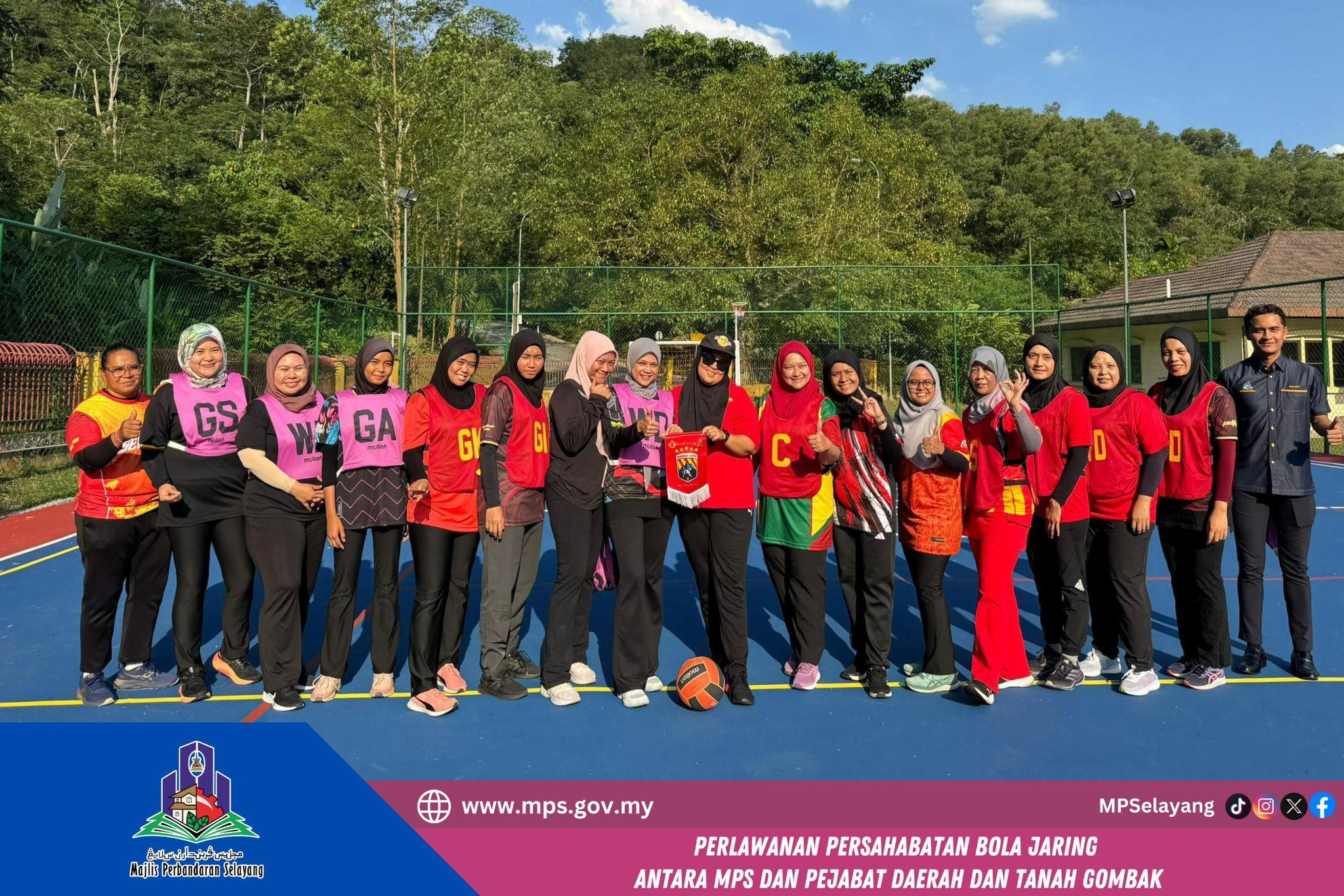 PERLAWANAN PERSAHABATAN BOLA JARING  MPS & PDT GOMBAK