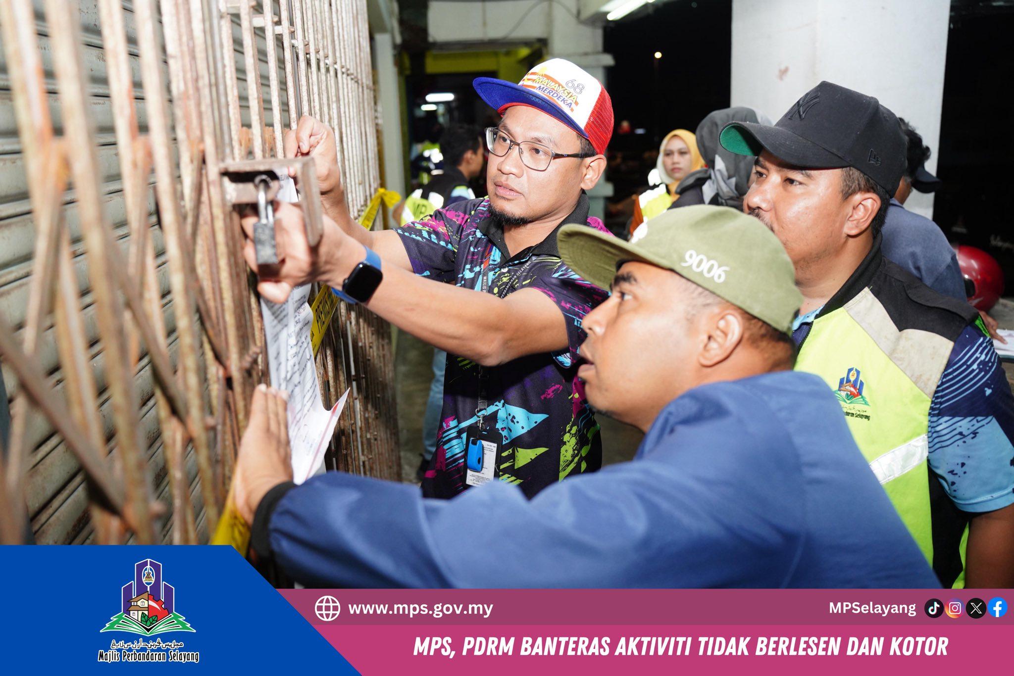 MPS, PDRM BENTERAS AKTIVITI TIDAK BERLESEN DAN KOTOR