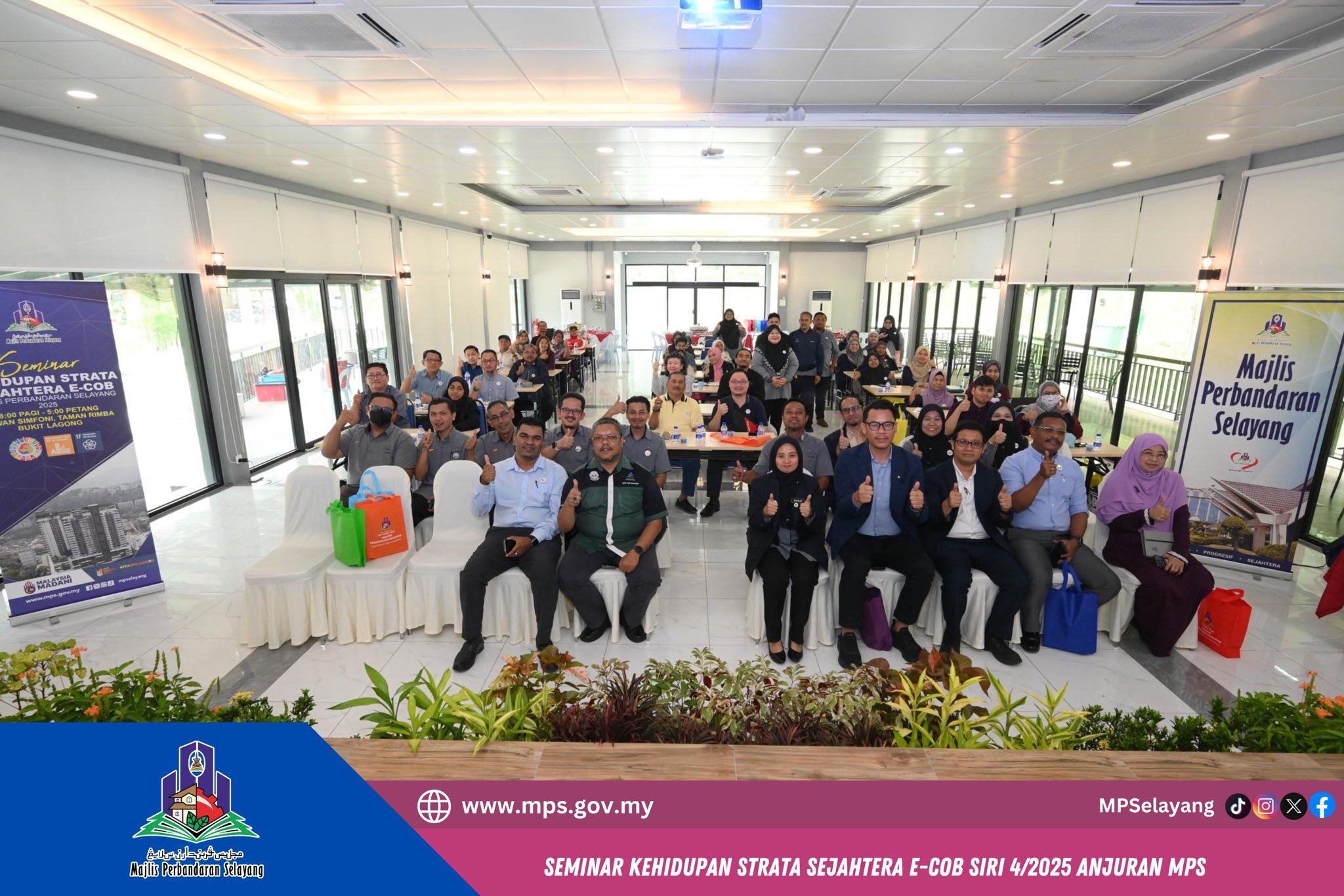 SEMINAR KEHIDUPAN STRATA SEJAHTERA E-COB SIRI 4-2025 ANJURAN MPS
