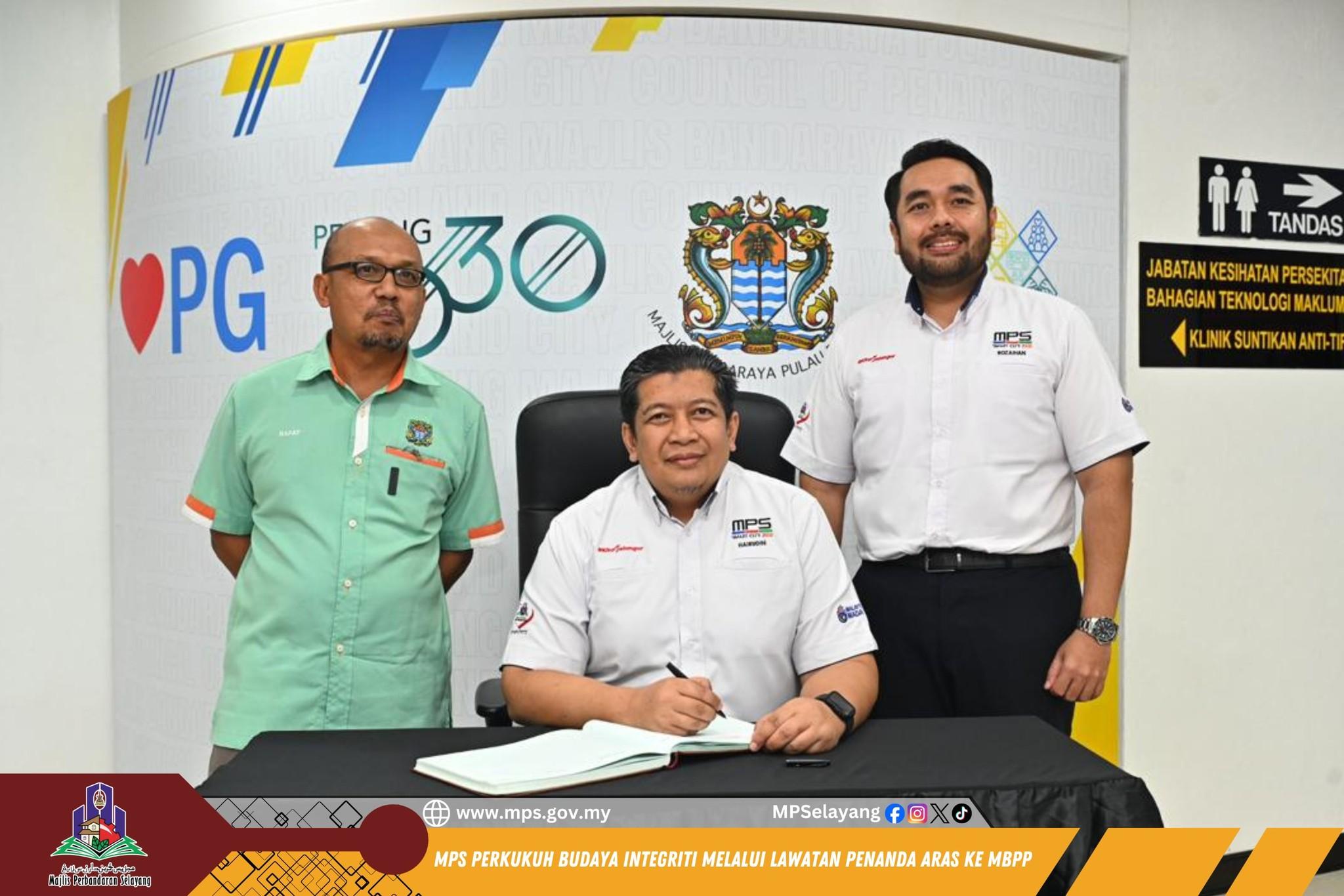 MPS PERKUKUH BUDAYA INTEGRITI MELALUI LAWATAN PENANDA ARAS KE MBPP