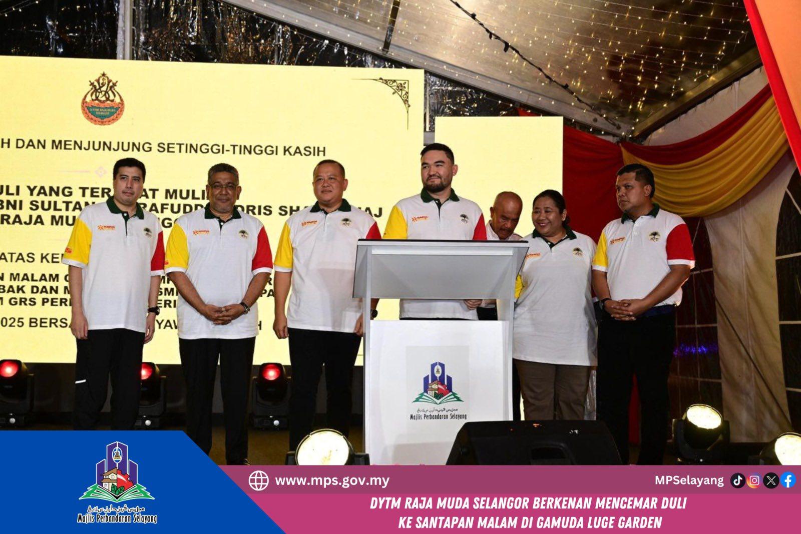 DYTM RAJA MUDA SELANGOR MENCEMAR DULI SANTAPAN MALAM DI GAMUDA LUGE GARDENS