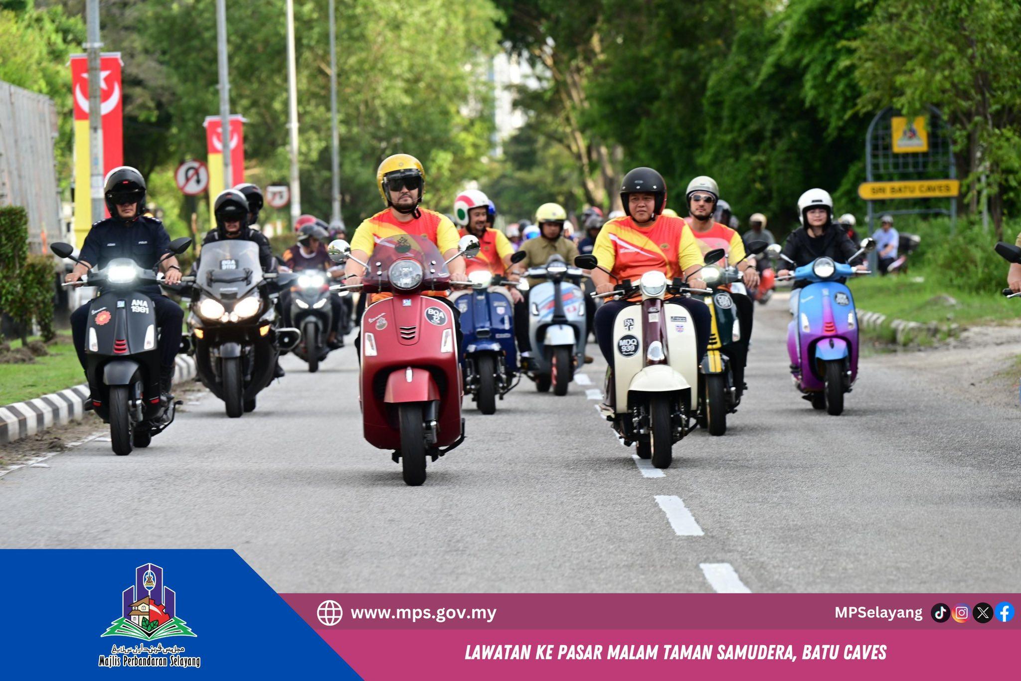 LAWATAN DYTM RAJA MUDA SELANGOR KE PASAR MALAM TAMAN SAMUDERA, BATU CAVES