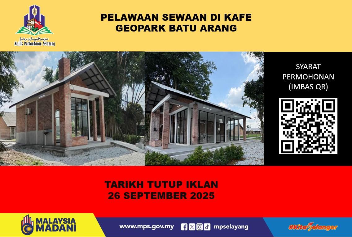 PELAWAAN SEWAAN CAFE GEOPARK BATU ARANG