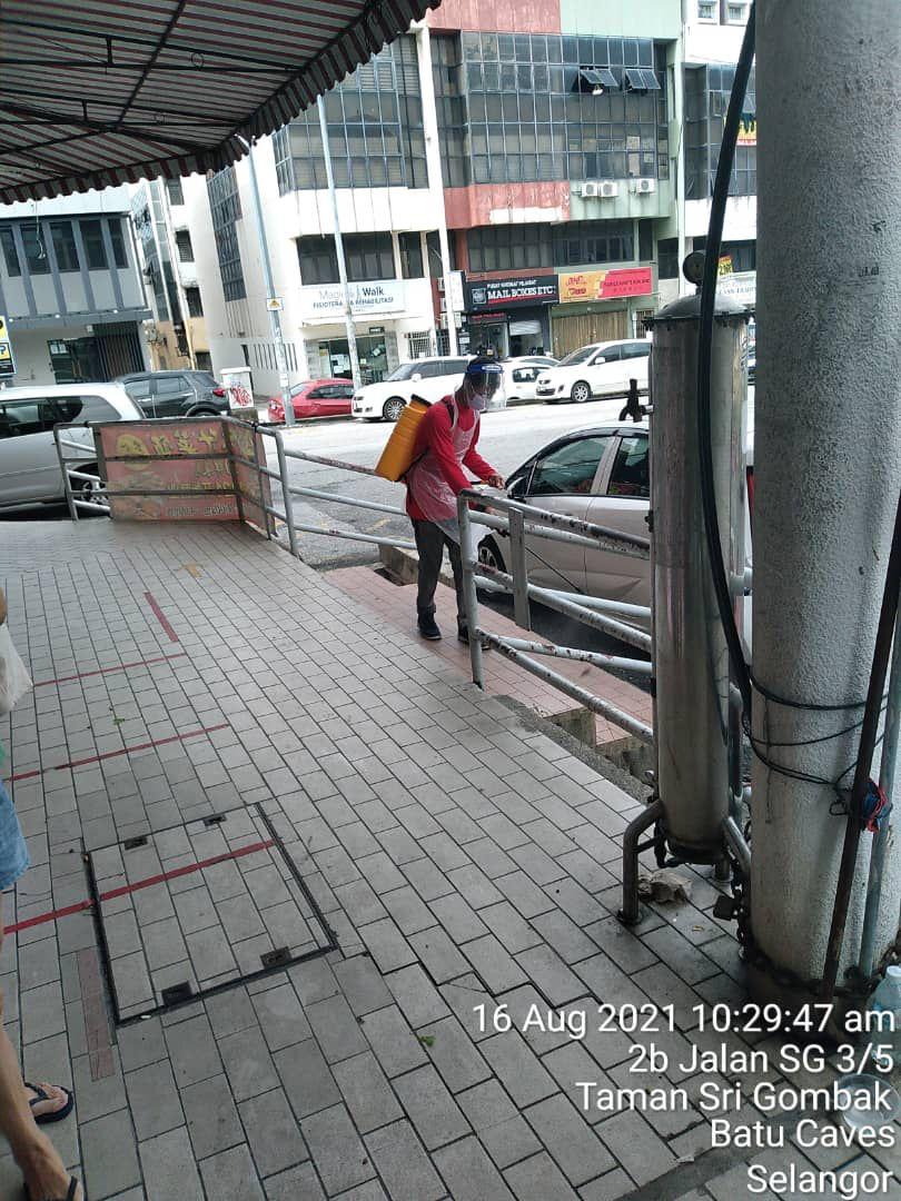 Pembersihan Dan Disinfeksi Pasar Awam