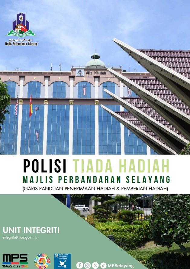 POLISI TIADA HADIAH (GARIS PANDUAN PENERIAMAAN HADIAH DAN PEMBERIAN HADIAH) MPS