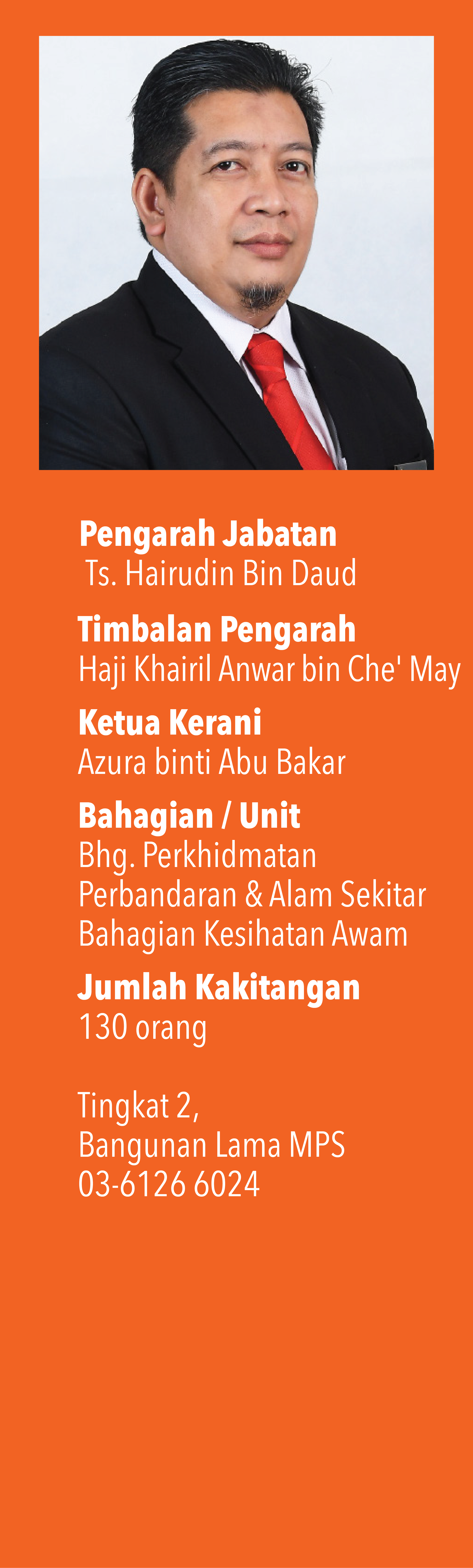 Sidepanel Pengarah Jabatan JPSPK Sidepanel Pengarah Jabatan JPSPK