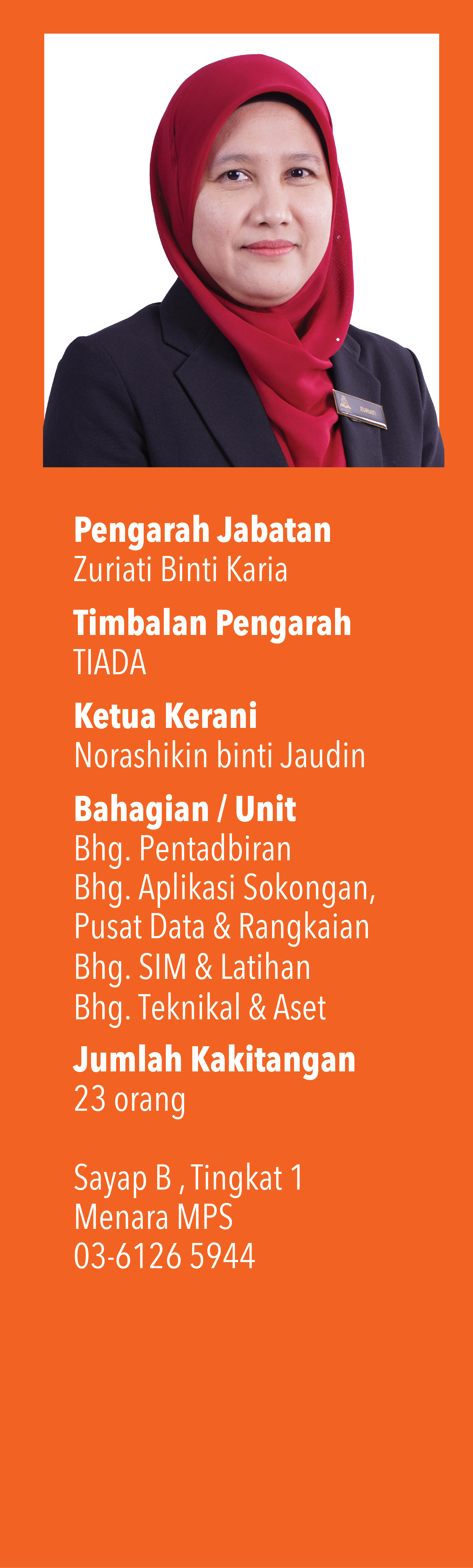 Sidepanel Pengarah Jabatan Teknologi Maklumat
