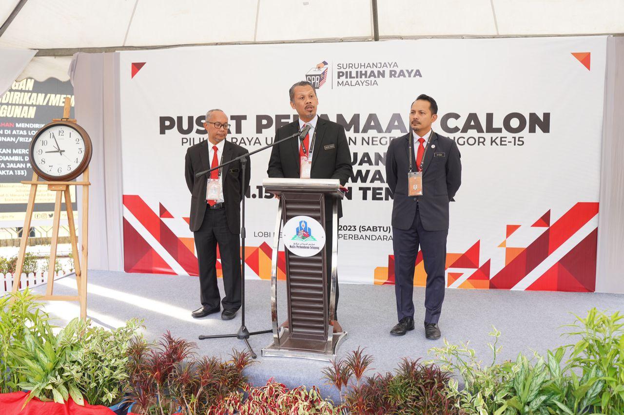 Hari Penamaan Calon Pilihan Raya Pilihan Raya Umum Dewan Negeri Selangor ke-15