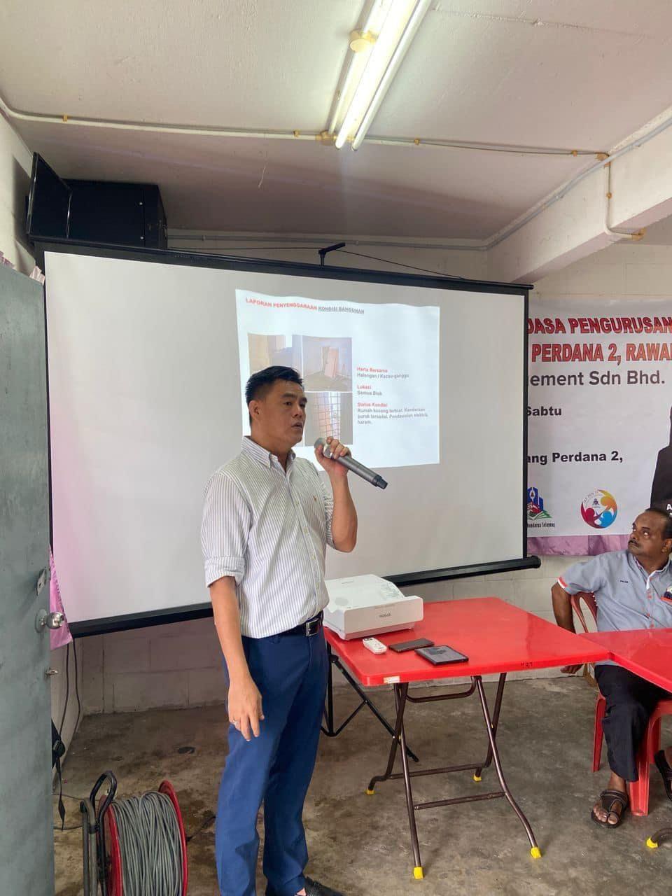 Sesi Penerangan Di Pangsapuri Lily, Taman Rawang Perdana 2