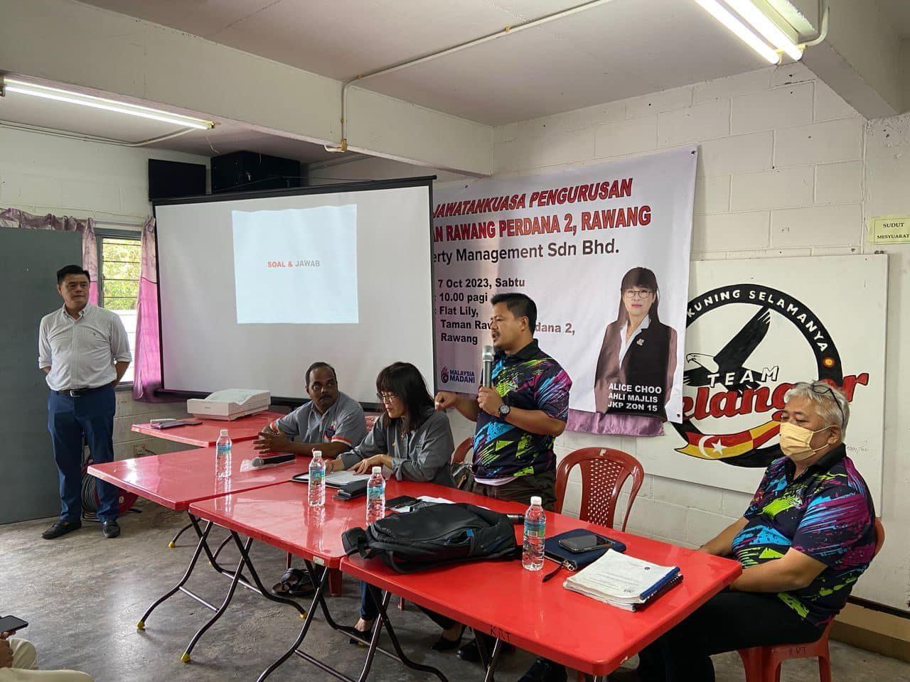 Sesi Penerangan Di Pangsapuri Lily, Taman Rawang Perdana 2